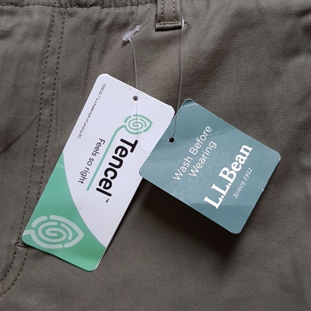 35W NWT L.L.Bean Tencel Shorts - Picture 2 of 8